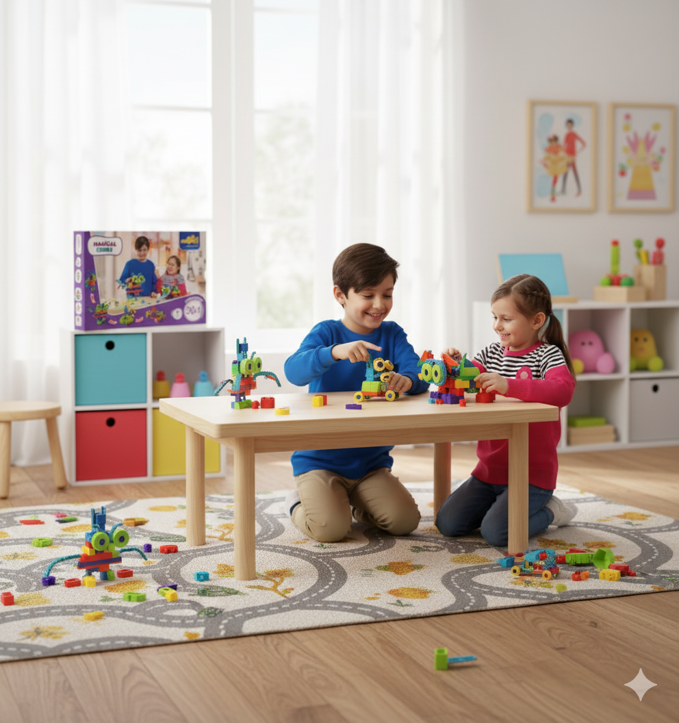 Magical Cubes STEM Inspired Building Blocks (30-in-1 Playset)