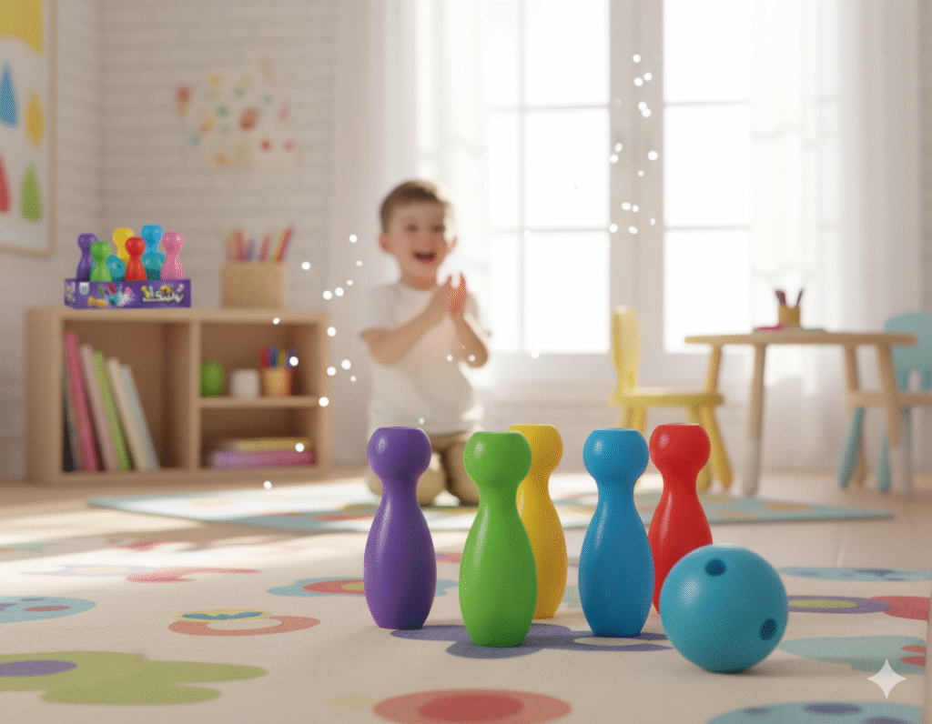 Colorful Kids Bowling Playset