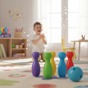 Colorful Kids Bowling Playset
