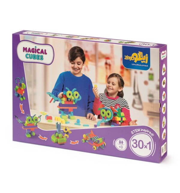 Magical Cubes STEM Inspired Building Blocks (30-in-1 Playset)