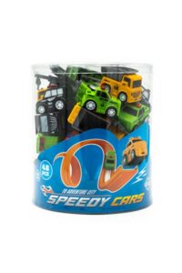 Speedy Cars 48-Piece Mini Vehicle Playset with Track