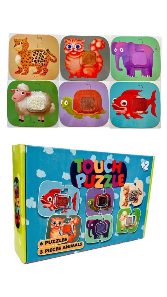 Sensory Animal Touch & Feel Puzzle Set