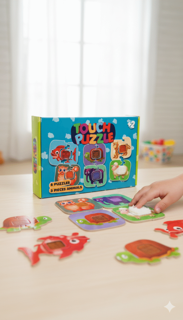 Sensory Animal Touch & Feel Puzzle Set