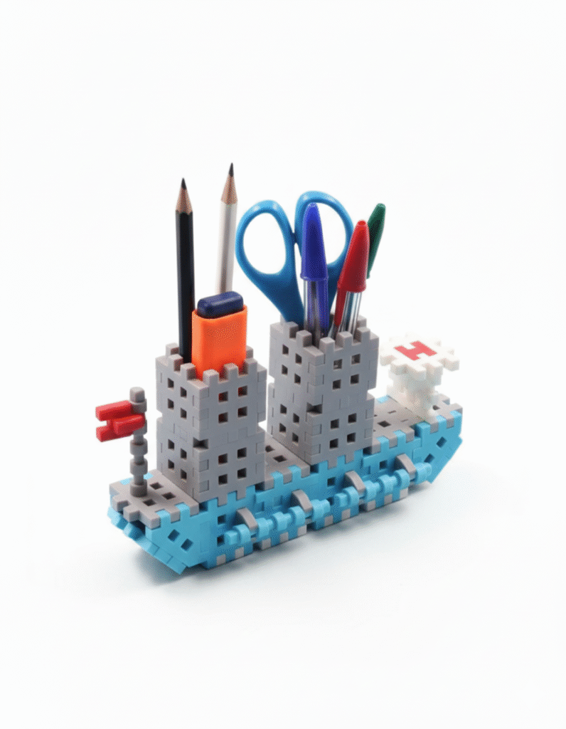 Creative Cargo Ship Desk Organizer