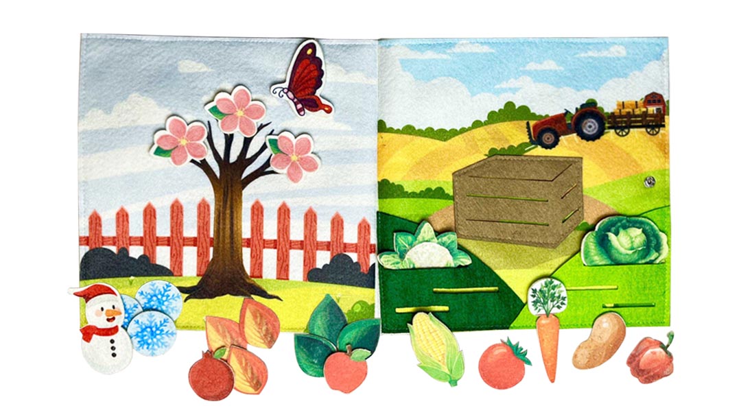 The fabric book Lovely Animals