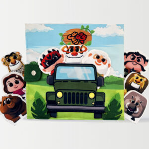 The fabric book Jungle Troubles