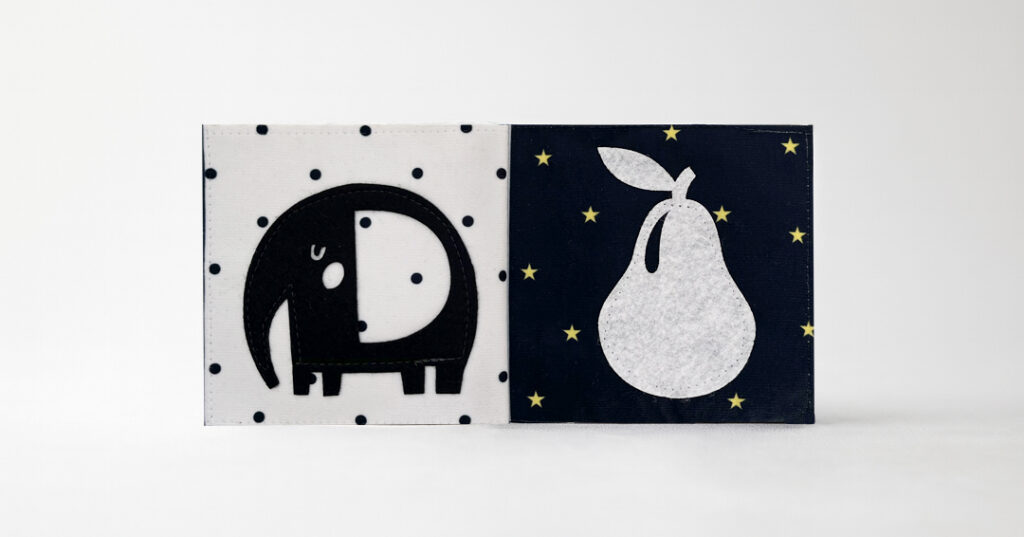 The fabric book “Look Look”