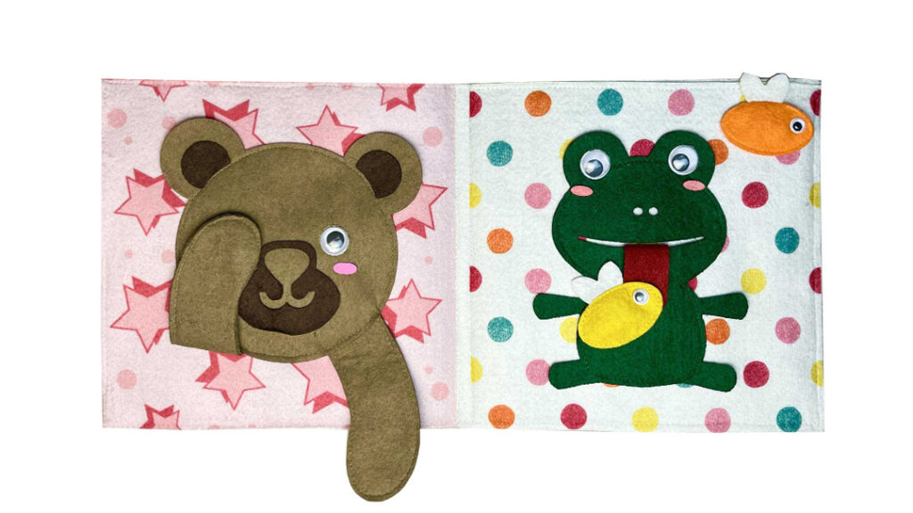 The fabric book Peek a Boo