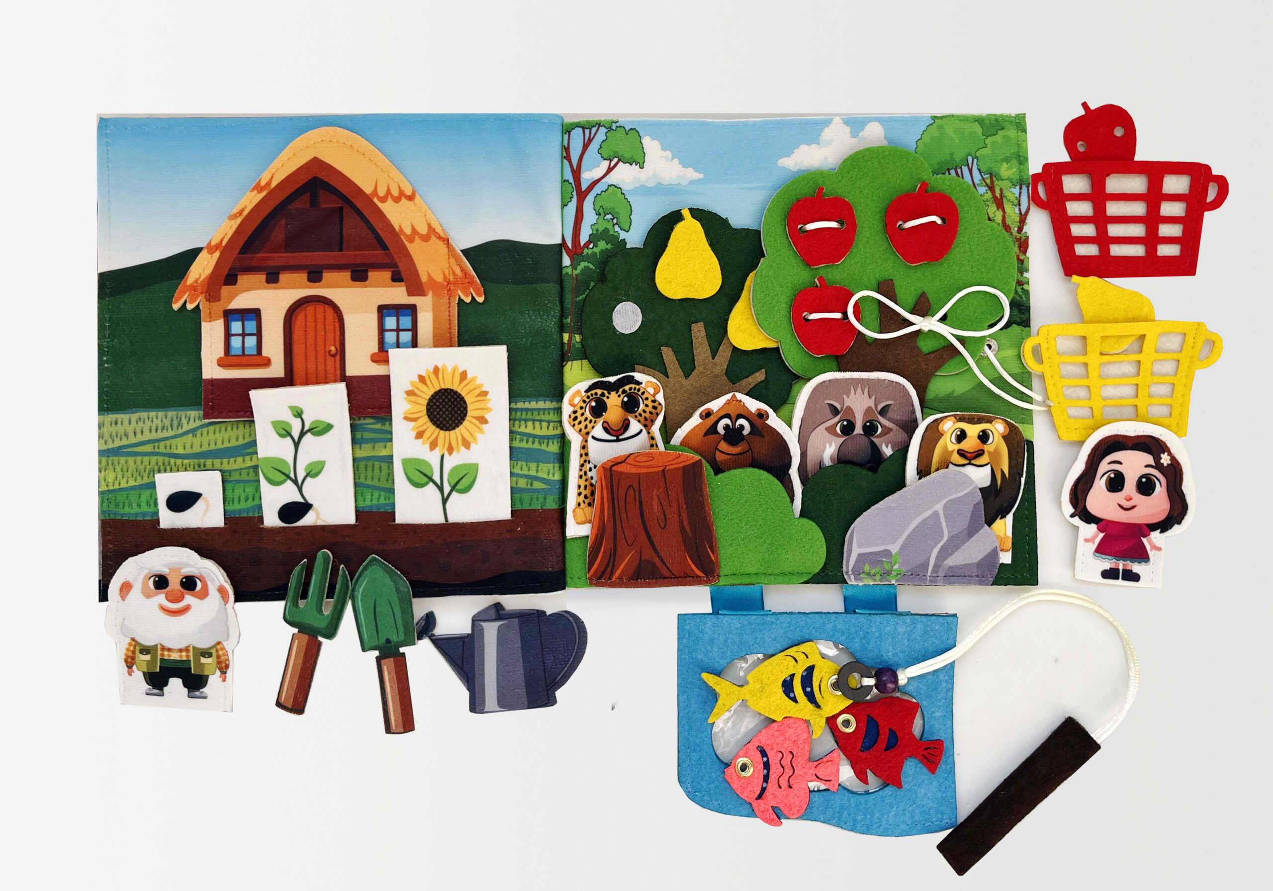 The fabric book Jungle Troubles