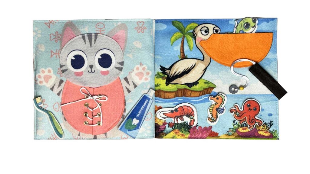 The fabric book Lovely Animals